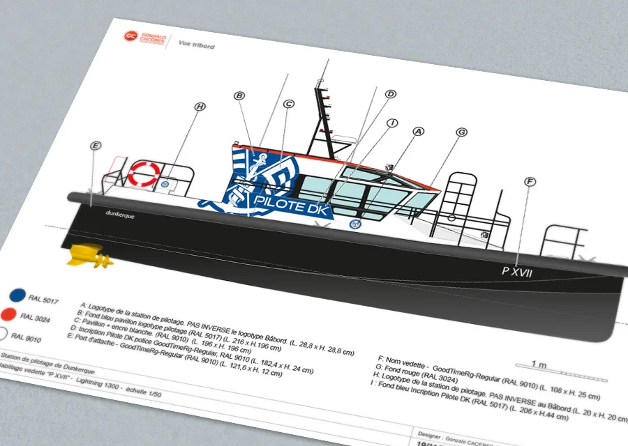 Pilotage maritime de Dunkerque - Identité visuelle - site web - covering vedette © Gonzalo Caceres